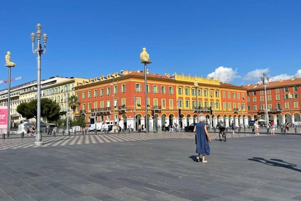 Spacious 3 Bedroom Flat Nice Center - Magnificent View-Parking Exterior foto