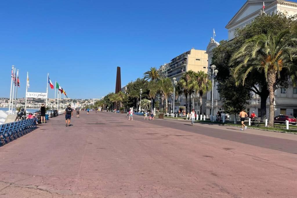 Spacious 3 Bedroom Flat Nice Center - Magnificent View-Parking Exterior foto