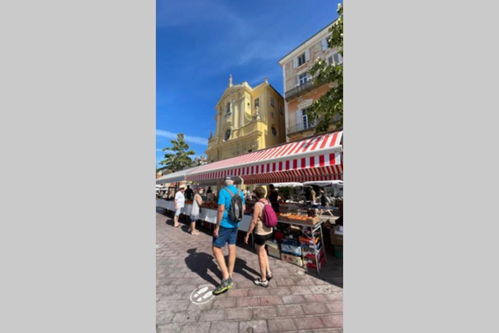 Spacious 3 Bedroom Flat Nice Center - Magnificent View-Parking Exterior foto
