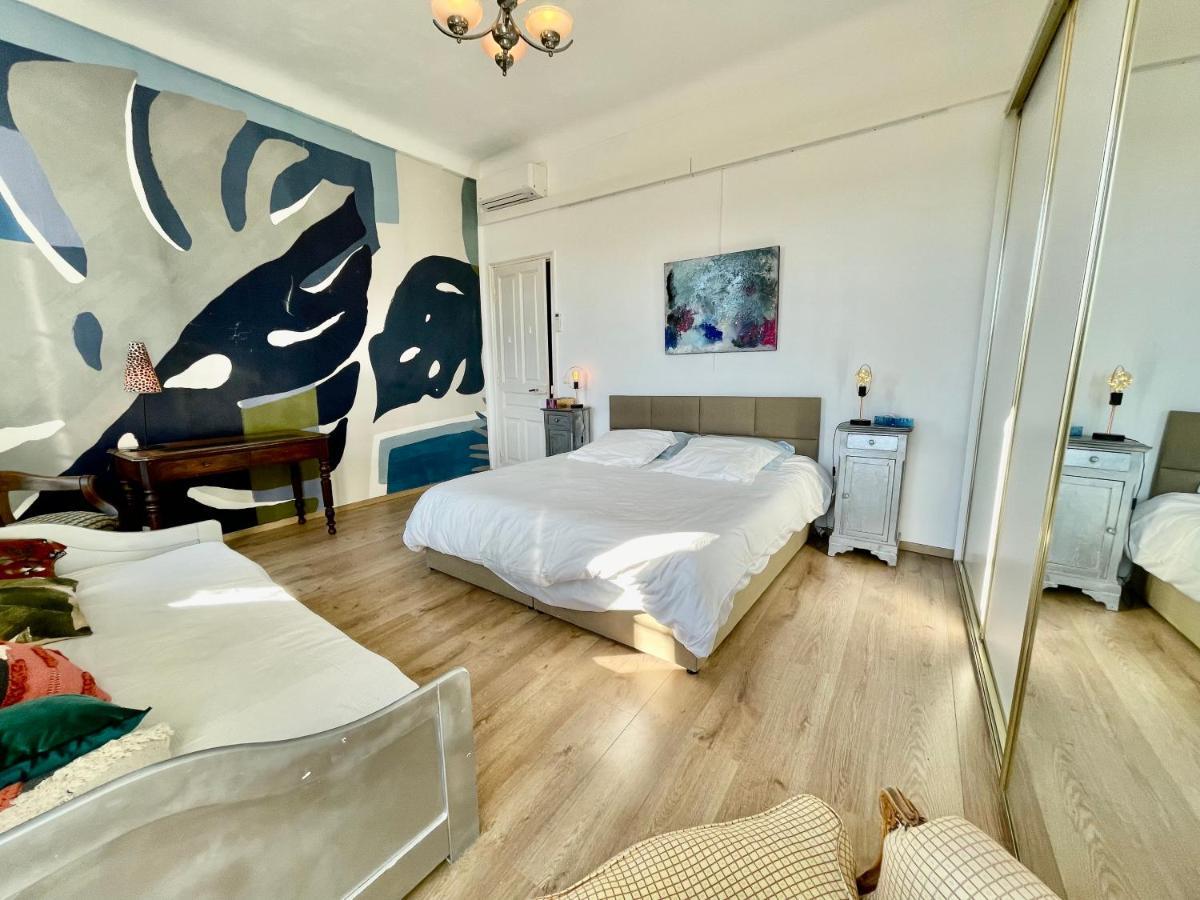 Spacious 3 Bedroom Flat Nice Center - Magnificent View-Parking Exterior foto