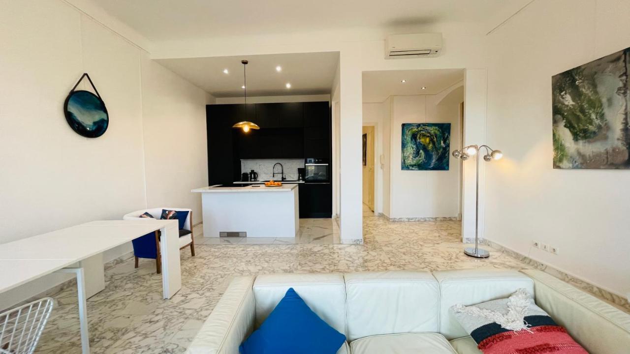 Spacious 3 Bedroom Flat Nice Center - Magnificent View-Parking Exterior foto