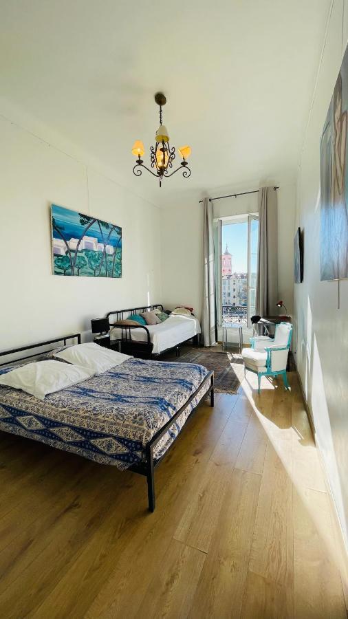 Spacious 3 Bedroom Flat Nice Center - Magnificent View-Parking Exterior foto